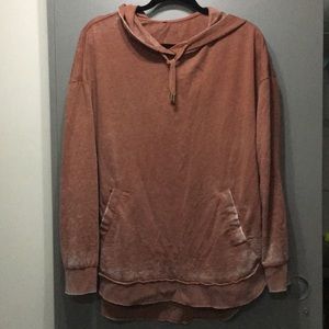 Faded Burnt red workout hoodie